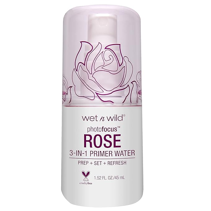 wet n wild Photo Focus Primer Water, Rose Addiction, 1.52 Ounces