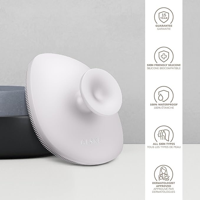 Body Brush | 4 in 1 | Cleansing Brush for The Entire Body | Professional Deep Cleaning | Soft Silicone Bristles | Ergonomic Two-Finger Design | Cleanses & Massages