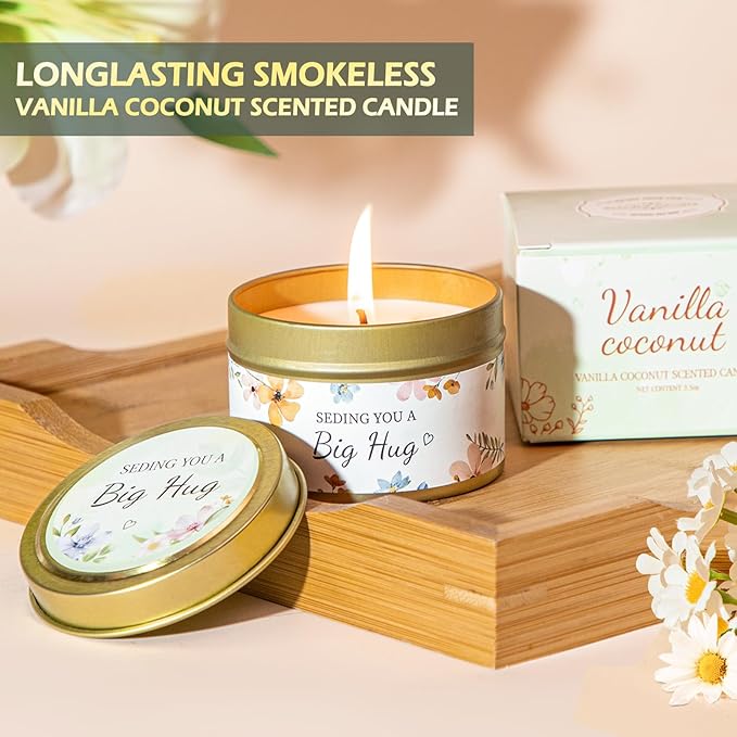 Get Well Gifts for Women Self Care Gifts, Sympathy Gift Baskets Spa Gifts Set, Thinking of You Inspirational Hug in a Box Gifts for Mom Her Friend Sister Wife Girlfriend