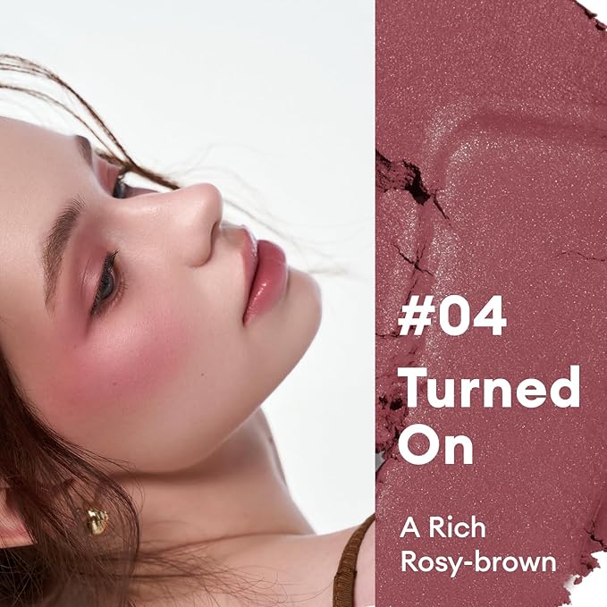 ITY Mood Blush, Creamy Blush Face Makeup,Moisturizing Cheek and Eyes Dual Funtions, Buildable, Matte Finish, Highly Pigment, 0.18 oz (5.2g) in Turned On