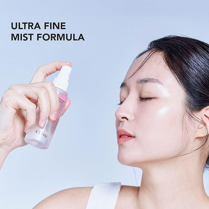 A'Prep Camellia Revitalizing Glow Fine Essence – Ultra-Fine Hydrating Mist with Camellia Extract, Niacinamide & Hyaluronic Acid for Radiant Skin, Korean Skincare, 120ml