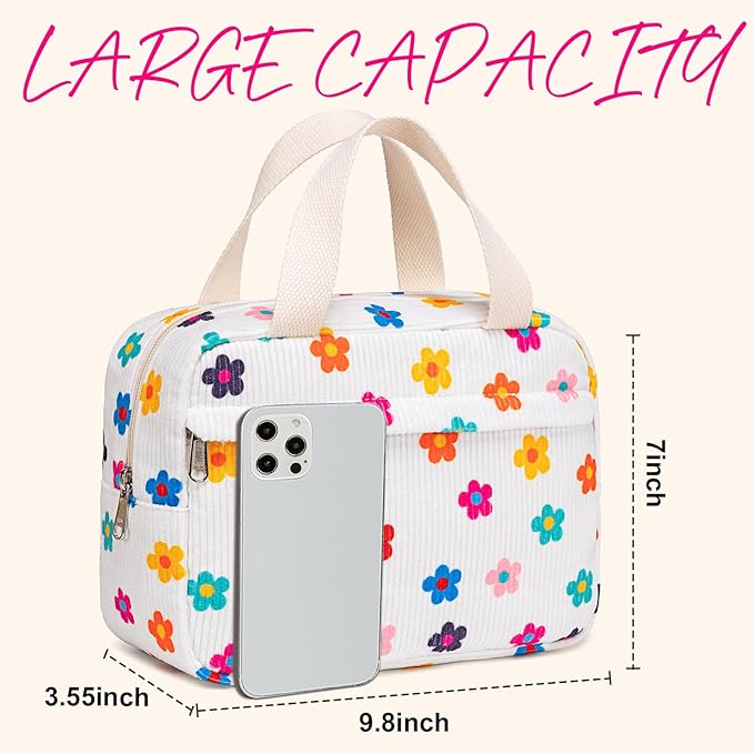 Makeup Bag for Women Cosmetic Bag Large Make Up Organizer Travel Toiletry Bags Waterproof Zipper Tote Pouch Purse for Girls