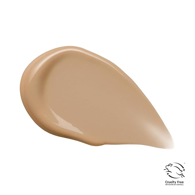 COVERGIRL Clean Fresh Nourishing Skin Tint, 580 Tan, Liquid Foundation, Dewy Finish, Infused with Coconut & Aloe, Vegan Formula