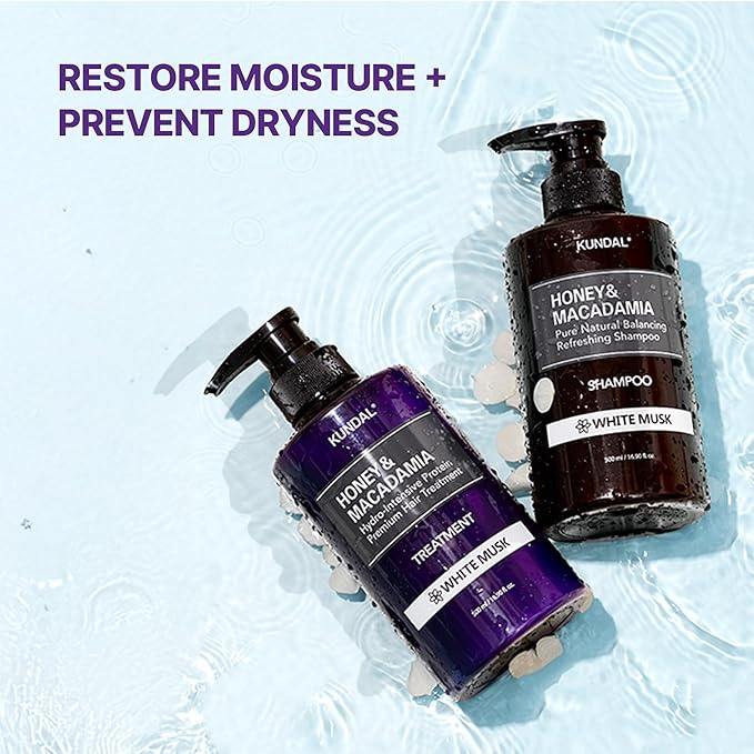 KUNDAL Korean Shampoo and Conditioner Set [Blackberry Bay] Salon-quality, Long Lasting Scent, Moisturizing, Sulfate-Free, Argan & Macadamia Oil, Korean Hair care, 16.9 fl oz each, Stocking Stuffers