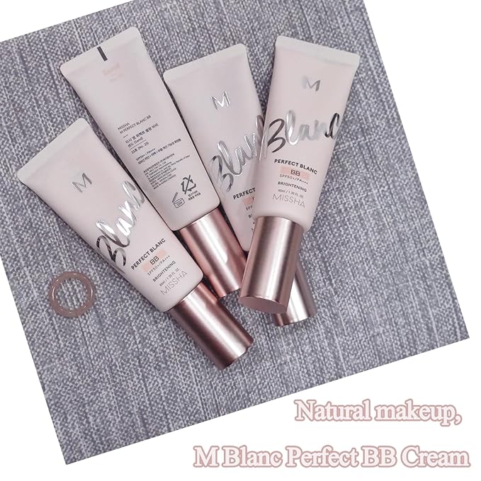 lightness & Brightening Makeup for MISSHA M Perfect Blanc BB Creams(1.35fl.oz.), No.21 Vanilla
