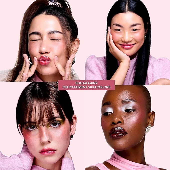 Spotlight Blush Drop (Sugar Fairy) | Luminous Rosy Cheek | Skincare-Infused Hydrating Formula | Vegan Certified | Natural Radiance | Buildable Color | All Skin Types | 1.01 fl oz