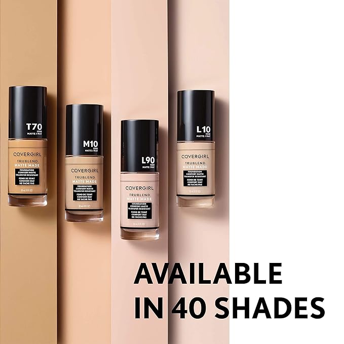 COVERGIRL TruBlend Matte Made Liquid Foundation, Porcelain