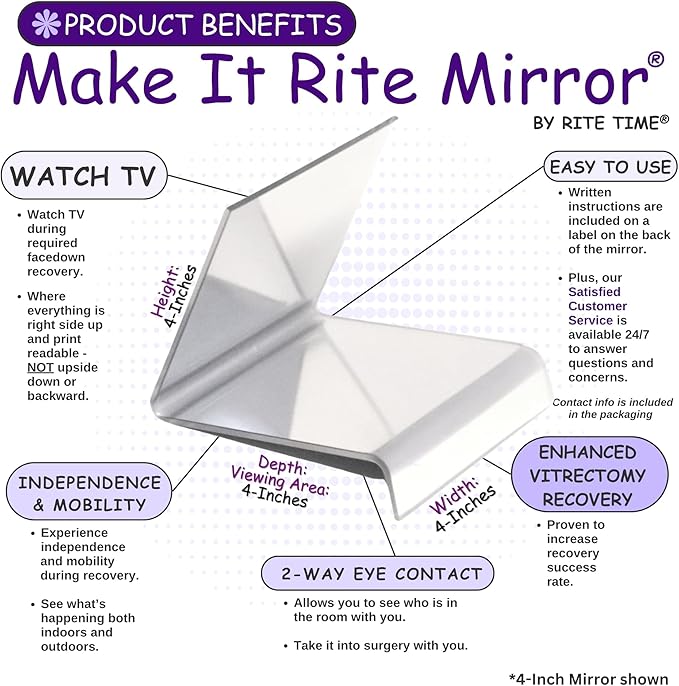 4" Wide 2-Way for face Down vitrectomy Eyesight and COVID-19 proning Lung Recovery