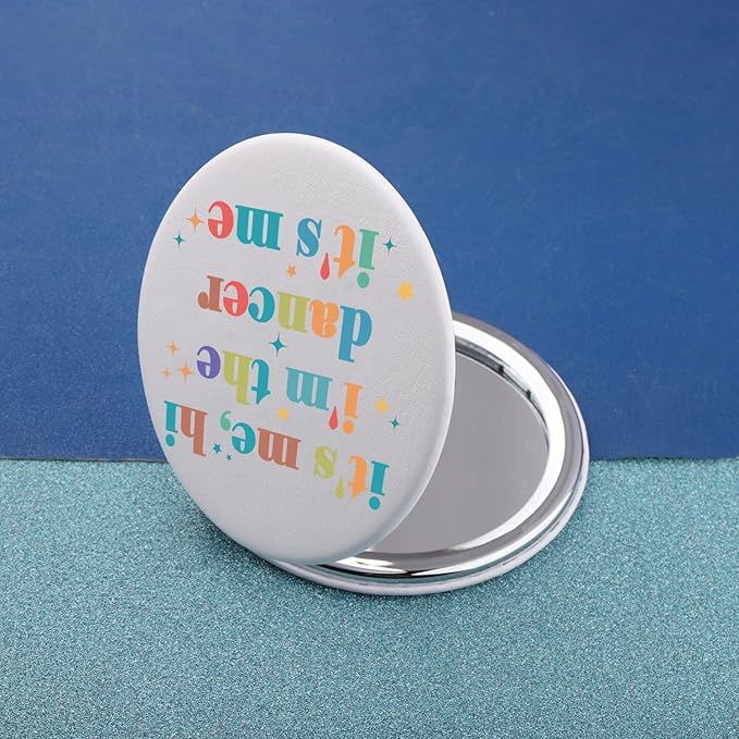 MAOFAED Dancer Gift Dancing Lover Gift It’s Me Hi I’m The Dancer Makeup Mirror Dance Teacher Gift (It's me Dancer)