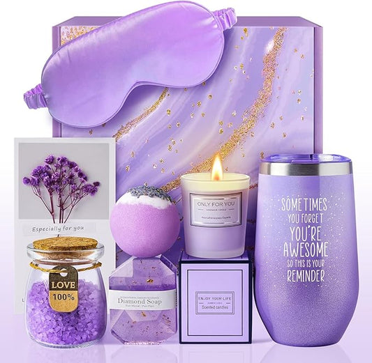 Luxurious Rose Bath Relaxation Gift Set Premium Spa Experience for Women | for Girlfriend, Mom, Sister & Best Friend | Ultimate Self-Care Basket