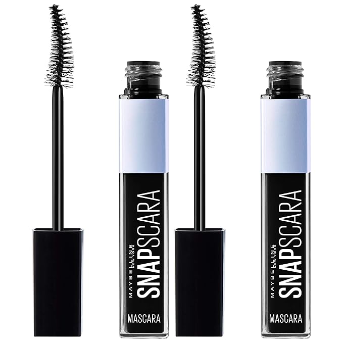 Maybelline New York Snapscara Washable Mascara Kit, Pitch Black, Pack of 2