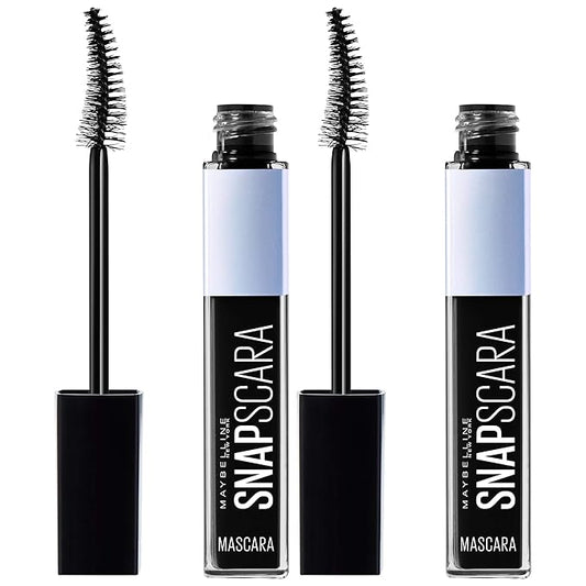 Maybelline New York Snapscara Washable Mascara Kit, Pitch Black, Pack of 2