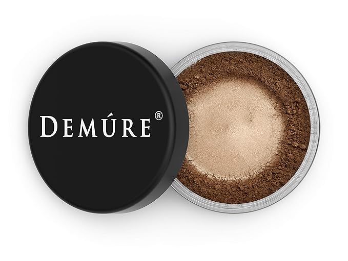Demure Mineral Make Up, Mineral Foundation Makeup, Concealer Makeup, Natural Makeup Made with Pure Crushed Minerals, Loose Face Powder. Demure Mineral Makeup (Espresso)