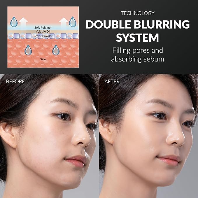 Korean Face Cushion Foundation Finish Glass Perfect Skin Long Lasting Medium High Coverage Semi Matte, 0.51 fl oz (Natural Beige, 1)