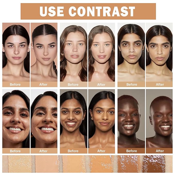 Concealer Full Coverage Foundation for Mature Skin,Oil Control Matte 2 in 1 Concealer liquid Foundation Makeup Waterproof Base De Maquillaje Alta Cobertura-04 Beige