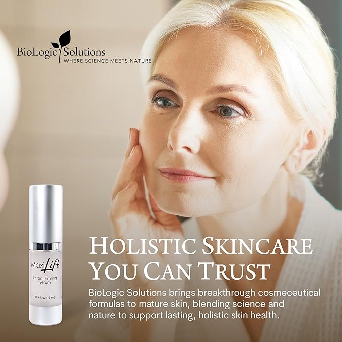 Biologic MaxiLift Instant Face Lift Serum - Skin Tightening Face Serum for Women Eyes, Firms and Smooths Sagging Skin, Fine Lines & Wrinkles - 0.5 Fl Oz