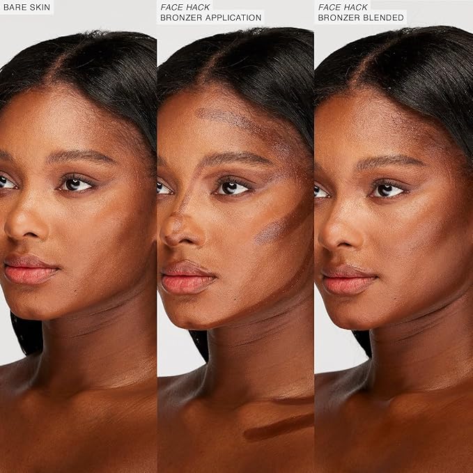 Freck Beauty FACE HACK Precision Sculpting Bronzer Stick – Creamy Buildable Formula, Natural Skin-Like Finish, Almond Tip Applicator, Vegan & Cruelty-Free | DARK (Deep Neutral Warm Undertone)