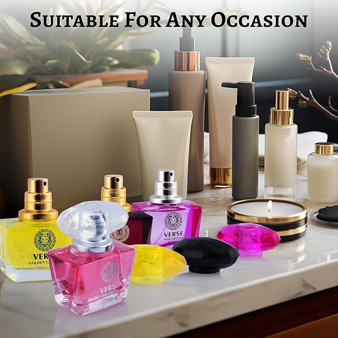 NovoGlow Verse 4-Piece Mini Fragrance Set for Women Light One - Refreshing Combinations of Floral, Fruity & Woody Scents -Ideal EDP Beauty Gift for Birthday, Anniversary Infinity Breeze