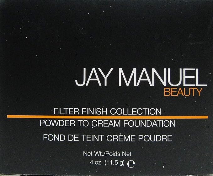 Jay Manuel Beauty Filter Finish Collection Powder To cream Foundation 0.4oz