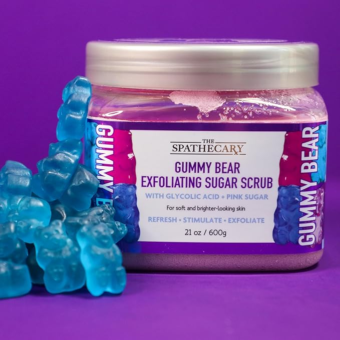 Body Scrub, Exfoliating-Nourishing-Refreshing-Smoothing Body Care 21 oz. (21 oz, Gummy Bear)