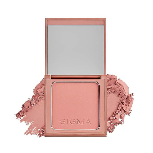 Sigma Beauty Warm Pink-Coral Matte Blush Palette - Long Lasting Blush Pressed Powder - Gluten Free, Cruelty Free, Vegan Makeup Palette - Sunset Kiss