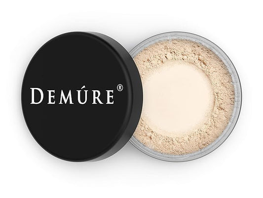 Demure Light Mineral Foundation - Loose Face Powder, Natural Makeup with Pure Crushed Minerals