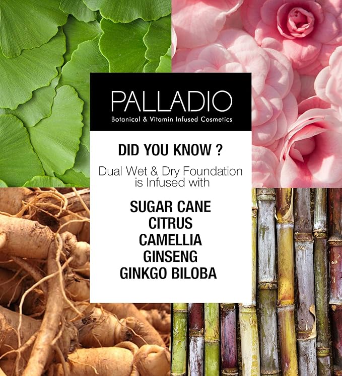 Palladio Dual Wet and Dry Foundation Refill Pan with Sponge, Squalane Infused, Apply Wet for Maximum Coverage or Dry for Light Finishing and Touchup, Minimize Fine Lines, All day Wear (RICH MOCHA)