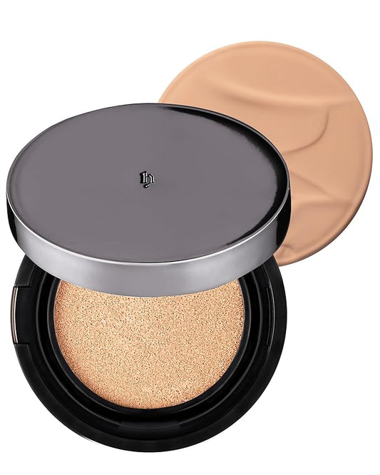 HEVVYMAKEUP H Cushion Semi Matte No.23 Medium Begie - Korean Makeup All Day Flawless Coverage Foundation for Neutral Dry Skin - Poreless Airy Weightless Coverage, 0.35oz.