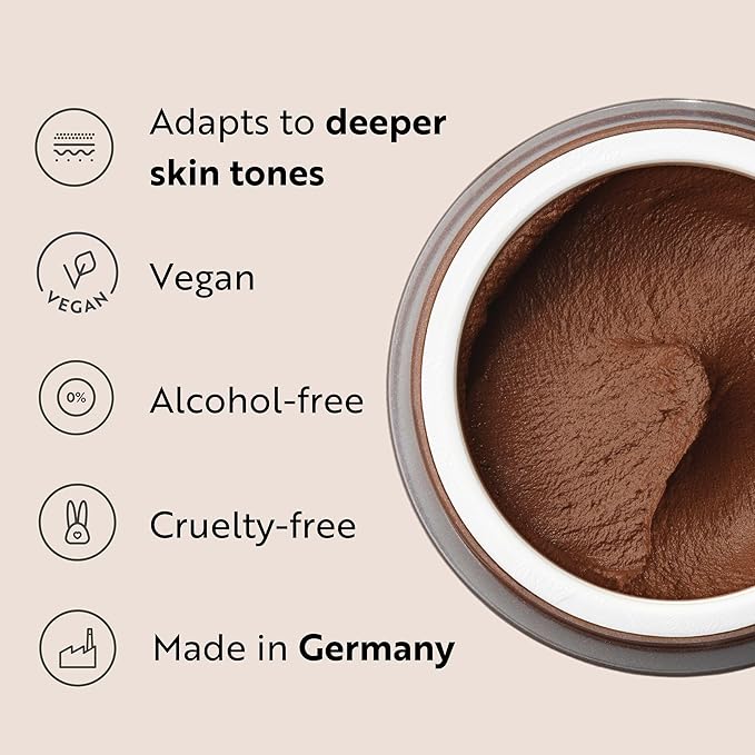 M. Asam Magic Finish Deep Teint Make-Up Mousse (1.01 Fl Oz) – 4in1 Primer, Foundation, Concealer & Powder With Buildable Coverage, Hides Redness And Dark Spots, Vegan, For Deeper Skin Tones