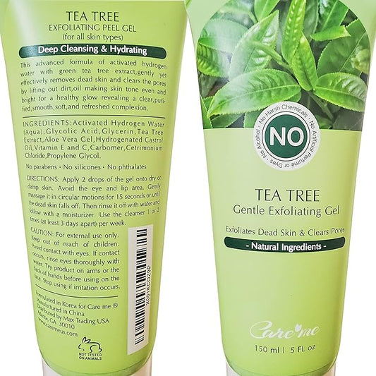 Facial Exfoliating Gel, Non-Scrub Gentle Exfoliantor for Face & Body, Exfoliates, Peels, and Removes Dead Skin Cells, Reveals Glowing, Brighter Skin, 150 ml/5 fl oz