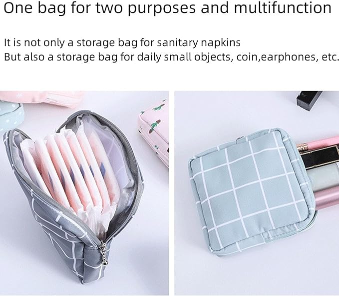 2PCS Mini Makeup Bag,Cute Pocket Cosmetic Bag,Portable Small Make Up Bags for Women,Travel Cosmetic Bag Small Makeup Pouch,Mini storage bag for Sanitary pad,coin,lipstick,jewelry