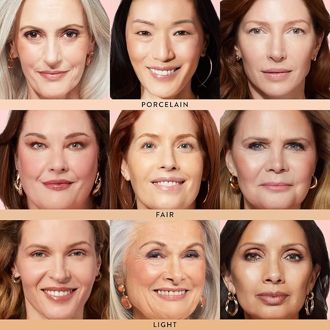 LAURA GELLER NEW YORK Baked Balance-n-Glow To Go Travel Size Illuminating Foundation - Porcelain - Buildable Sheer to Light Coverage - Satin Finish