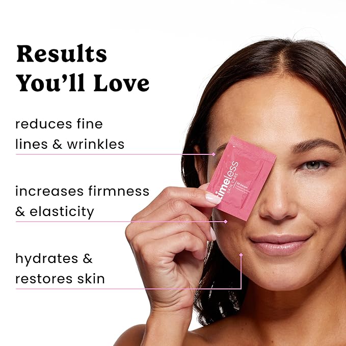 Timeless Skin Care Matrixyl Synthe’6 Serum - Face Serum for Skin Care - with Hyaluronic Acid for Hydration - Pouches