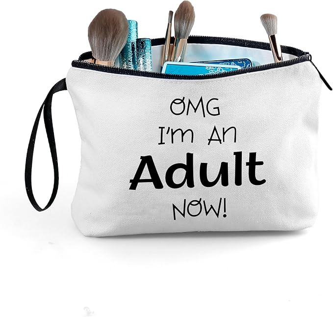 18th Birthday Gifts for Girls, 18 Year Old Girl Birthday Gifts, Makeup Bag With Mirror, Birthday Gift for Daughter, Sister, Friend, Girl, Teen,Christmas Gifts