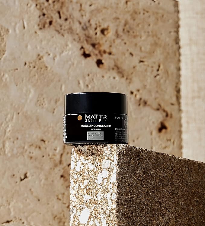MATTR Skin Fix - Luxury - Easy for Men - Tinted Concealer - Visibly Covers Fine Lines, Under-Eye Bags, Razor Burns, Pimples - Vegan Makeup - Perfect for Gym Bag or Travel - 15g (L2)