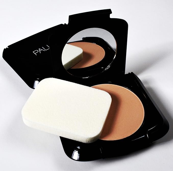 Palladio Dual Wet and Dry Foundation with sponge and Mirror, Squalane Infused, Apply Wet for Maximum Coverage or Dry for Light Finishing and Touchup, Minimize Fine Lines, All day Wear, Neroli Bronze