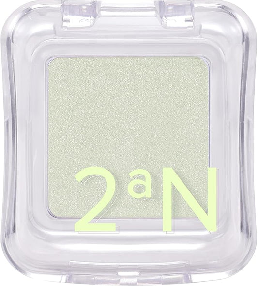 2aN Pure Glash Highlighter GN01 Lime Bomb – Glass-Like Sheen Powder Highlighter for a Natural, Radiant Glow | Buildable, Long-Lasting, Lightweight