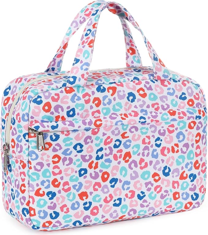 Makeup Bag for Women Cosmetic Bag Large Make Up Organizer Travel Toiletry Bags Waterproof Zipper Tote Pouch Purse for Girls