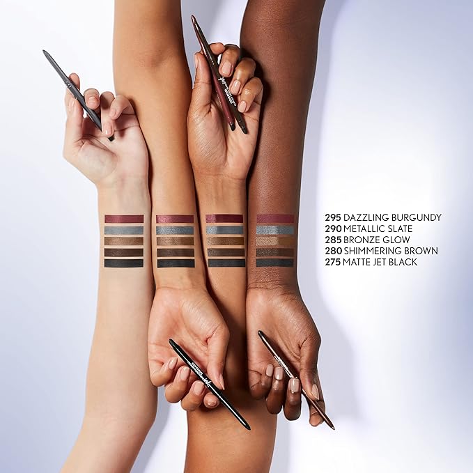 COVERGIRL Perfect Point Plus Ink Gel Eye Pencil, Pigmented, Long-Wearing, Vegan Formula, Metallic Slate 290, 0.01oz