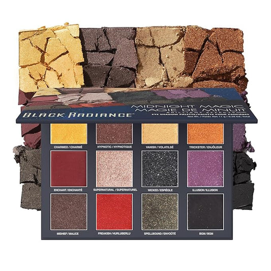 Black Radiance Brilliant Effects Eye Shadow Palette Midnight Magic