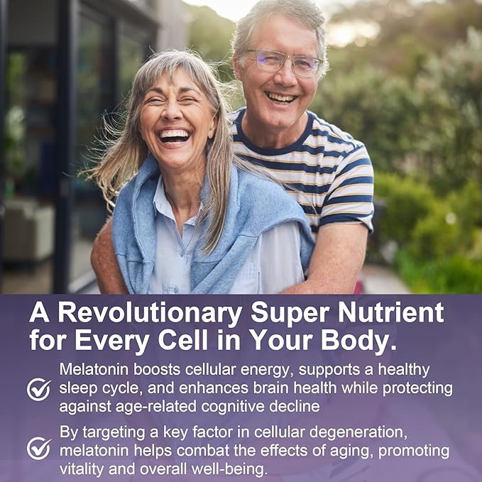 Antioxidant & Brain Support Melatonin 60mg 30mg for 50+ Adults | High Dose Melatonin for Anti-Aging & Immune | Extra Strength Melatonin Gummies with B6, Ashwagandha, Magnesium, MSM - 120 Gummies