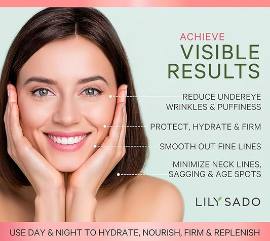 LILY SADO Rose Berry Pink Clay Mask w Rose Water & Fresh Berries - White Tea & Jojoba Beads Gently Exfoliate, Balance & Purify to Prevent Acne & Blackheads - 4 oz