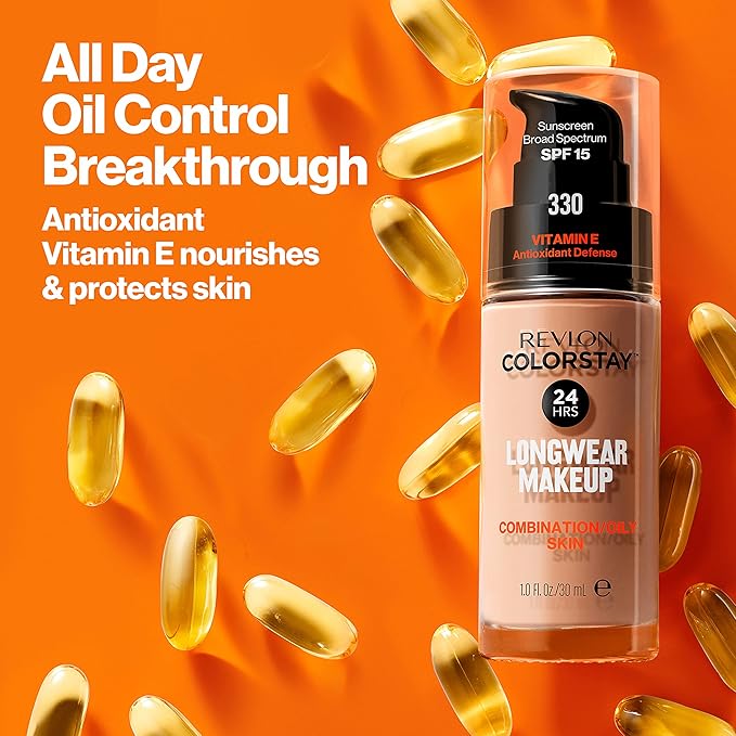 Revlon Colorstay SPF 15 Makeup Foundation for Combination/Oily Skin, Mocha, 1 Fl Oz