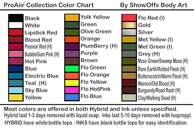 Face Painting Makeup – ProAiir Water Resistant Makeup - 2.1 oz (60ml) Silver