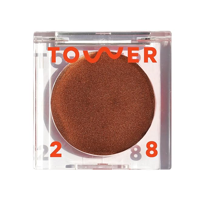 Tower 28 Beauty Bronzino Illuminating Cream Bronzer for Sensitive Skin – Moisturizing, Silicone-Free, Vegan and Cruelty-Free – Color BEST COAST, Dark Warm Bronze