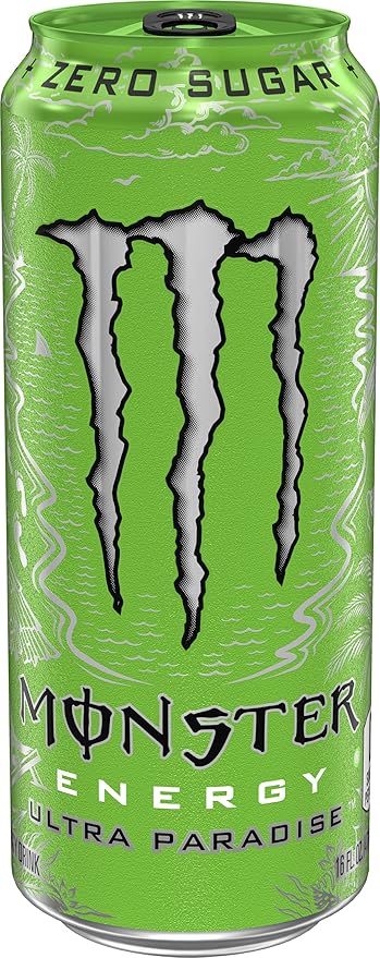 Monster Energy Ultra Paradise, Sugar Free Energy Drink, 16 Ounce (Pack of 15)