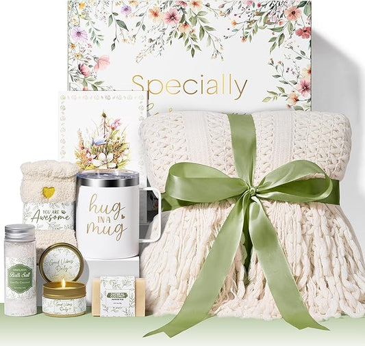 Self Care Gifts for Women Get Well Soon Gifts, Birthday Gifts for Women Care Package, Sympathy Gift Baskets Spa Gifts Set, Thinking of You Christmas Inspirational Gifts for Mom Her Friend Sister Wife