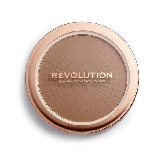 Makeup Revolution Mega Bronzer Powder, Matte Finish, For Light To Deep Skin Tones, Vegan & Cruelty Free, Cool, 0.52 oz/15g