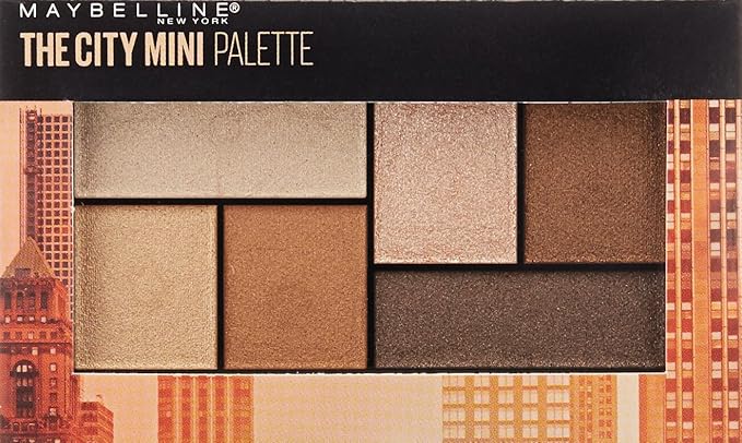 Maybelline New York Makeup The City Mini Eyeshadow Palette, Rooftop Bronzes Neutral Eyeshadow, 0.14 oz