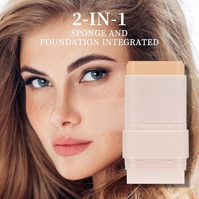 O'CHEAL Face Foundation Contour Stick Blemish Contouring Face Long-wear Lightweight Brighten Stick Concealer Beauty Makeup 01#IVORY